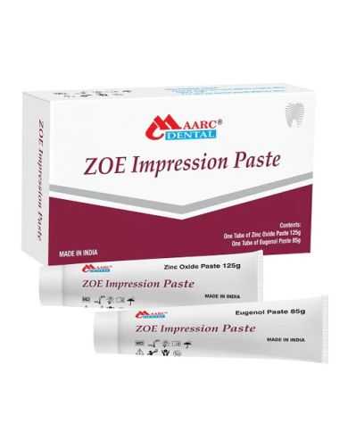 Pâte à empreintes ZOE à base d'oxyde de zinc et d'eugénol, 125 x 85 g