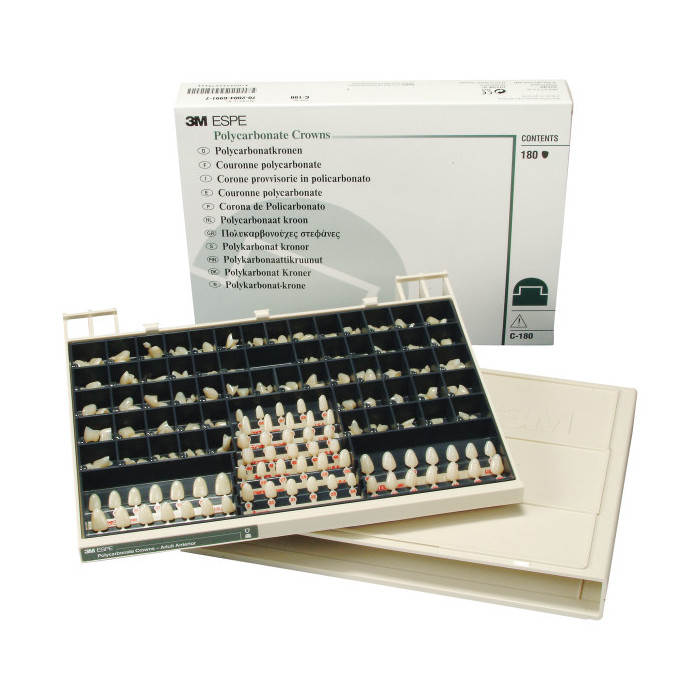 Couronnes Provisoires en Polycarbonate - Coffret C180