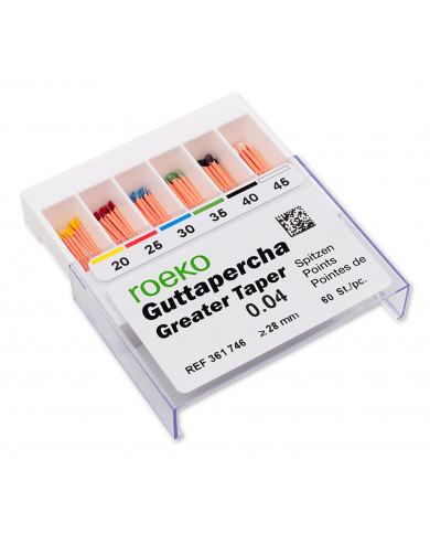 Pointes de Gutta Percha Greater Taper Pointes de Gutta Percha Greater Taper