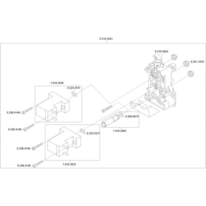 Lot de 2 électrovannes