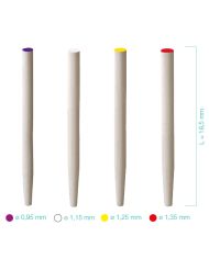 Tenon en Fibre de Verre Ivoire Non Filetés