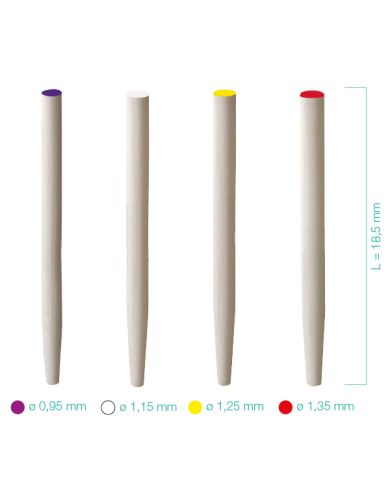Tenons en Fibre de Verre Translucide Non Filetés Tenons en Fibre de Verre Translucide Non Filetés